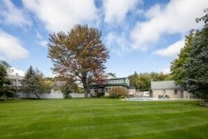 Green grass yard
