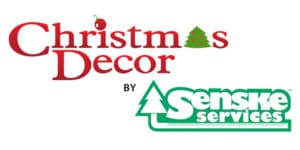 Christmas decor + Senske Logo