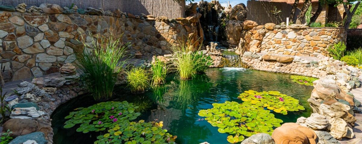 Residential Pond with Water Feature