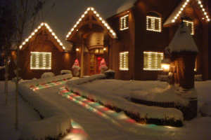 senske holiday lighting snow